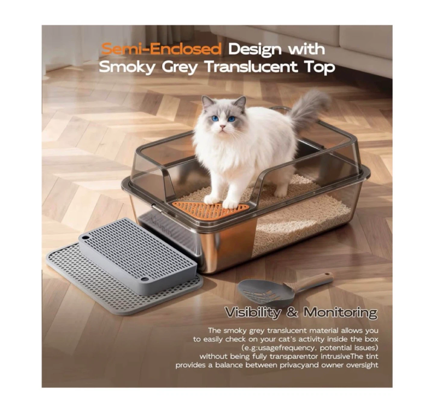 Brand new Stainless Steel Litter Box - Extra Large XXL - photo 4