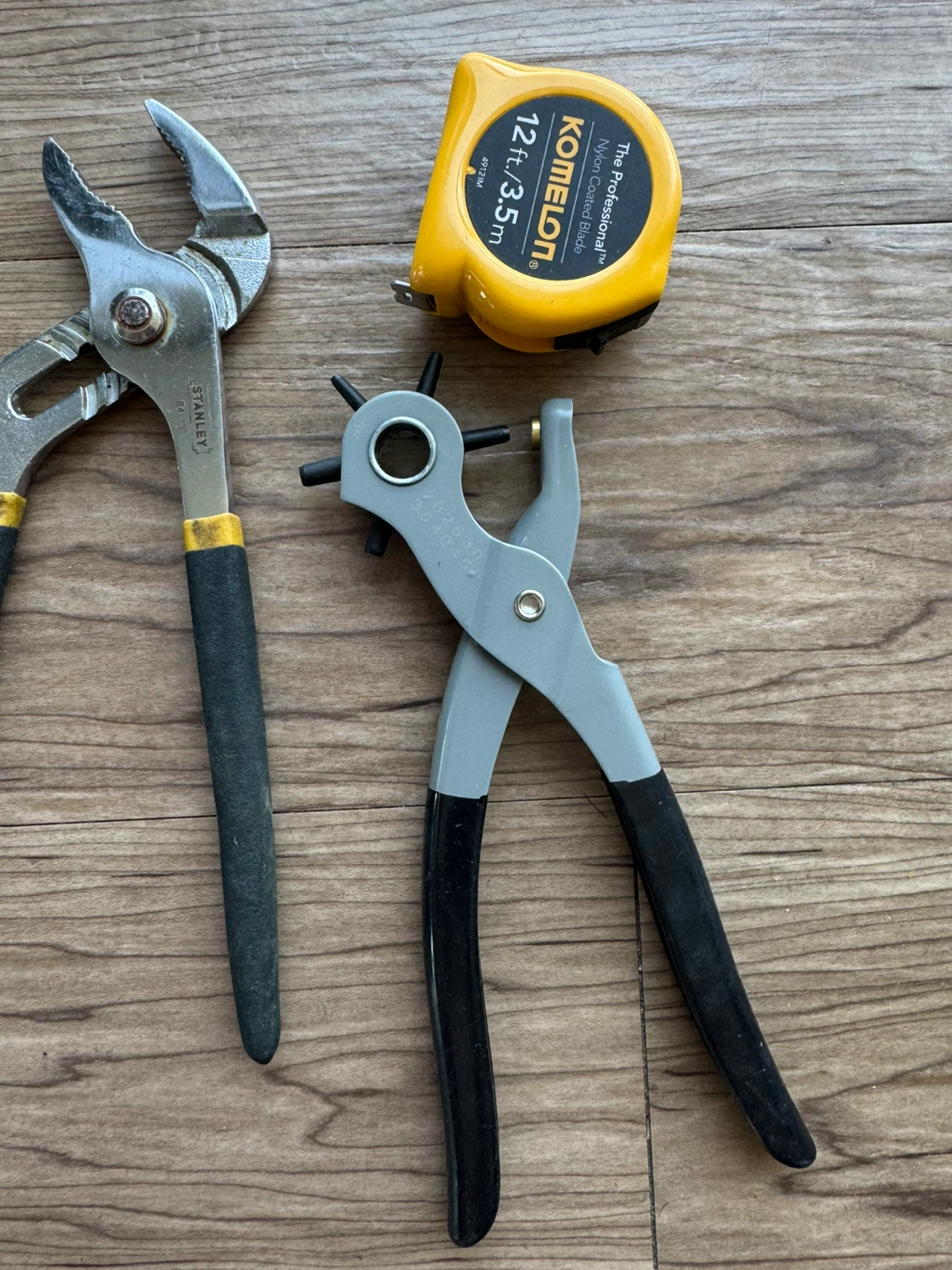 Assorted Tools: Stanley Pliers, Wrench, Screwdriver, Hole Punch - photo 3