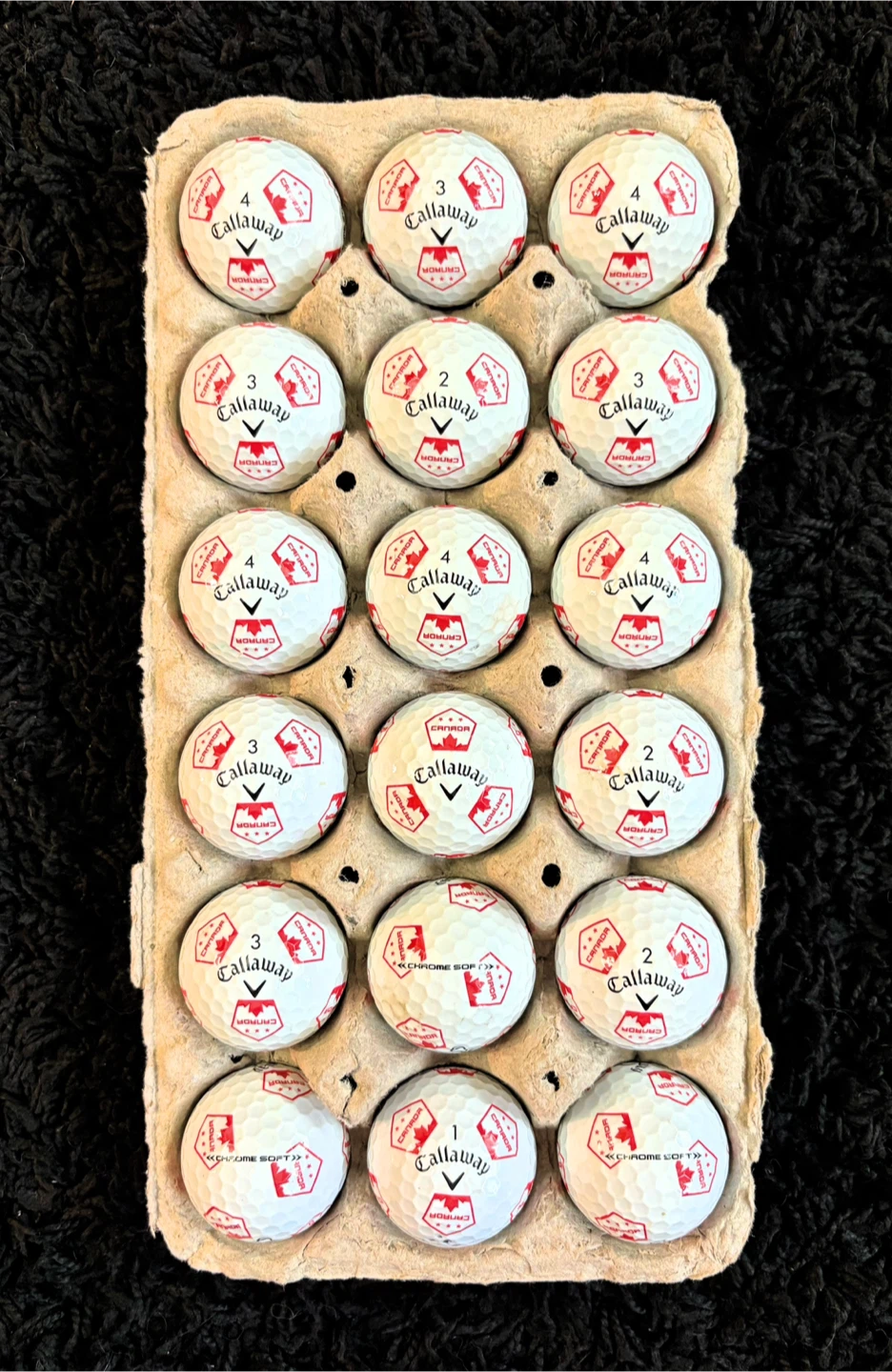 18 Callaway Canada Truvis Chrome Soft Golf Balls - photo 2