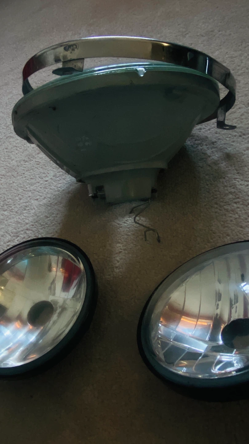 Set of 3 Round Headlights