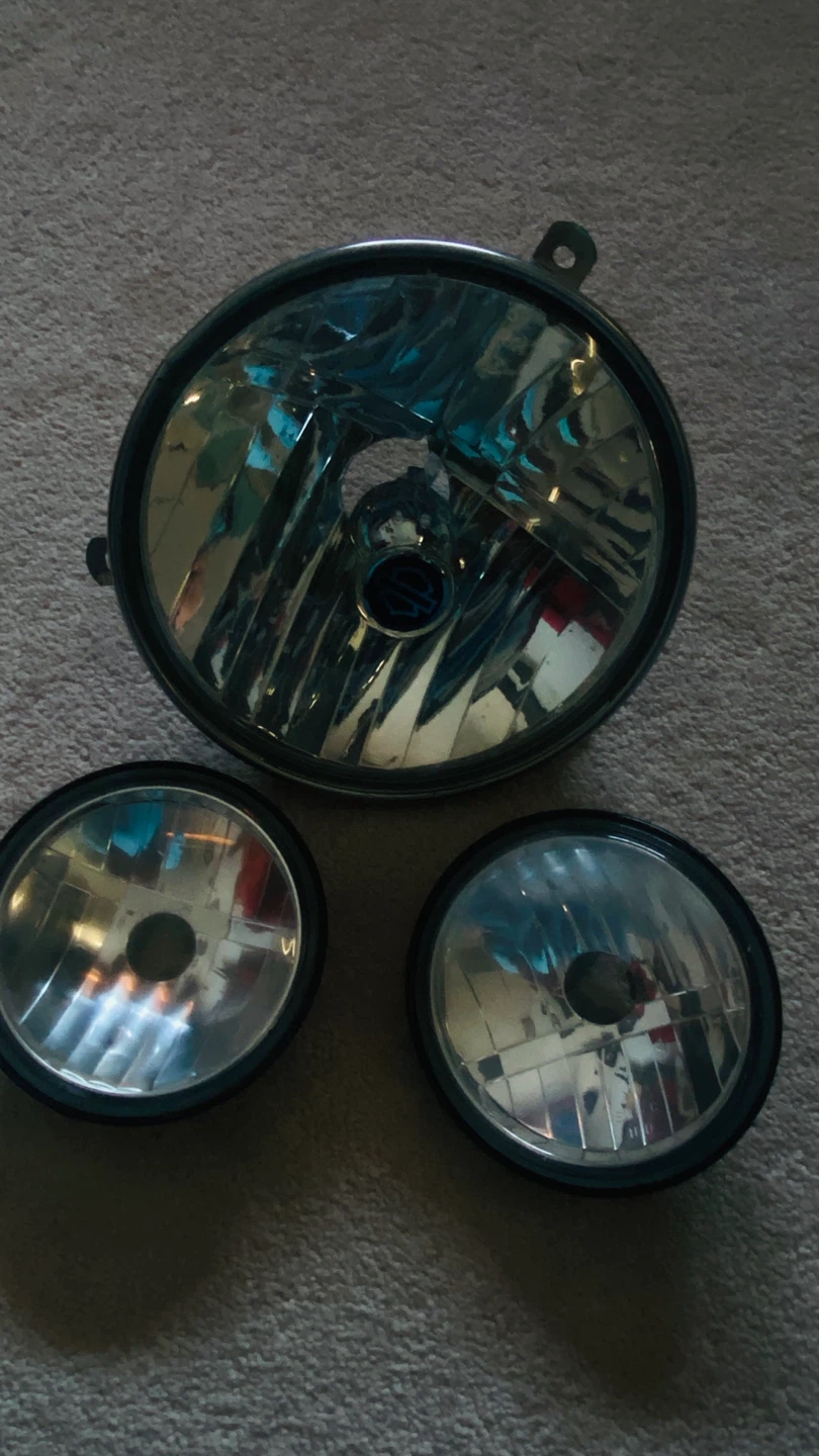 Set of 3 Round Headlights - photo 2