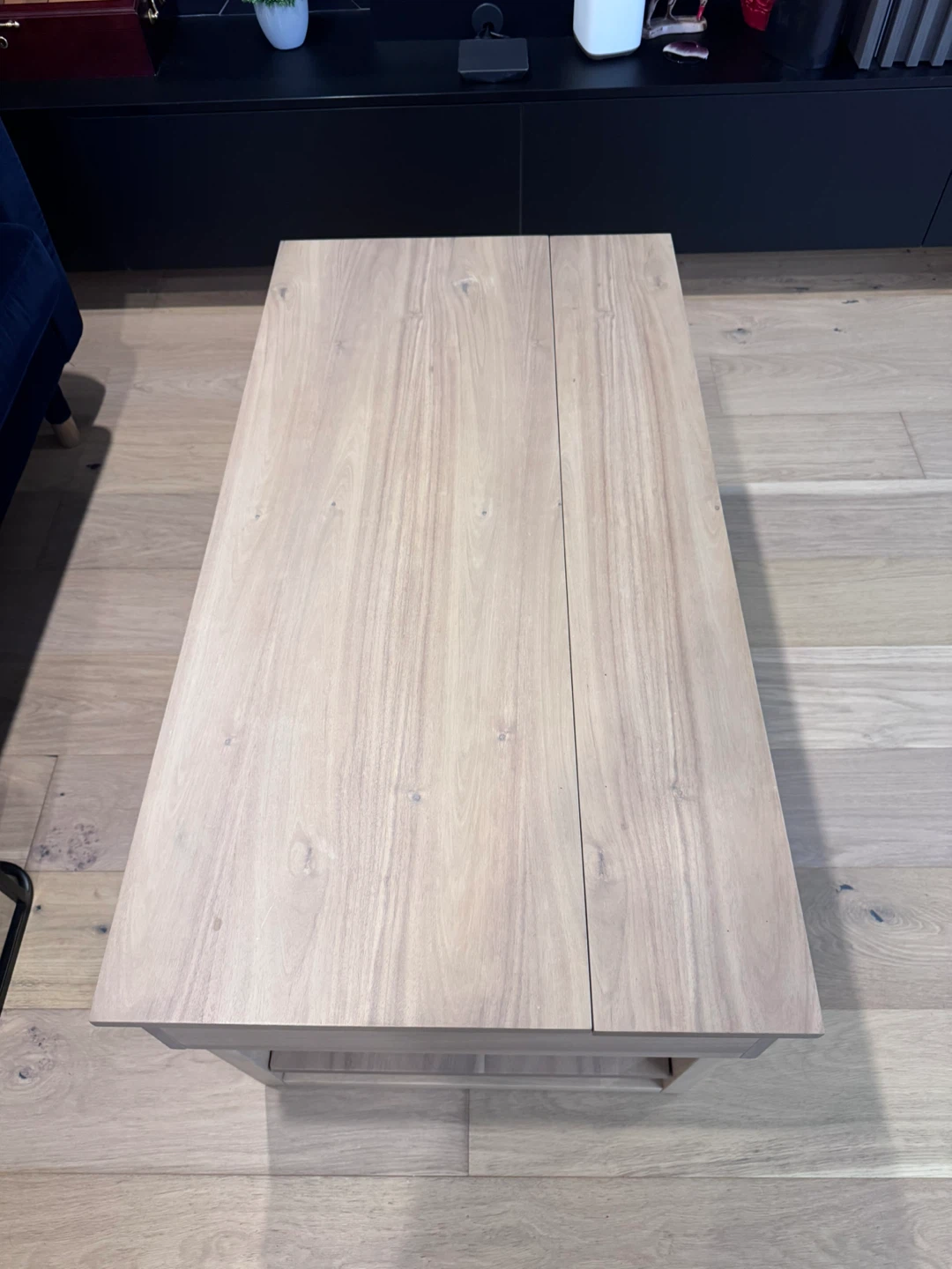 Wooden Lift-Top Coffee Table with Storage - photo 2