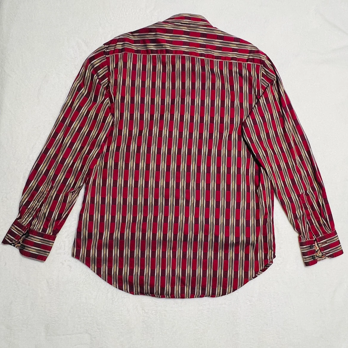 Robert Graham Men’s Geometric Striped Long Sleeve Dress Shirt - photo 2