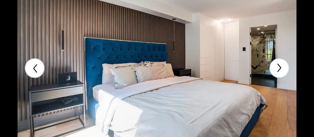 Blue Tufted Velvet King Bed Frame with Headboard - photo 2