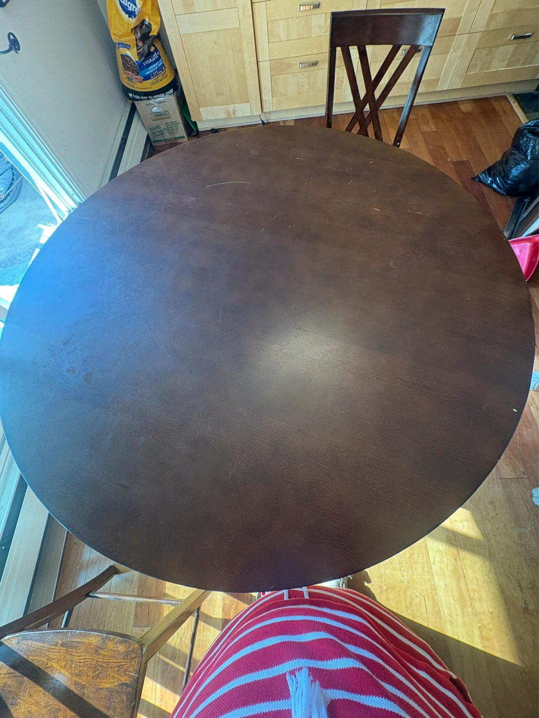 Dark Wood Counter Height Table and Chairs Set - photo 4