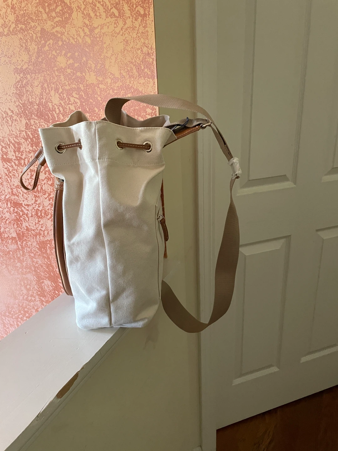 Dooney & Bourke Canvas Bucket Bag with Leather Pouch - photo 3