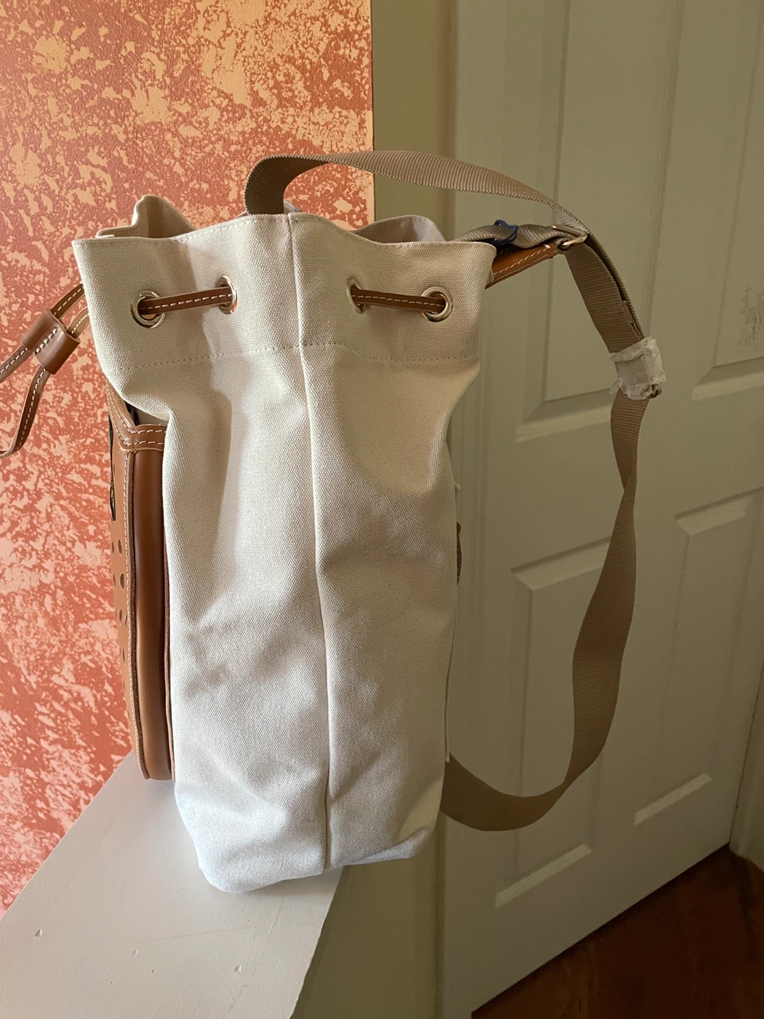 Dooney & Bourke Canvas Bucket Bag with Leather Pouch - photo 5