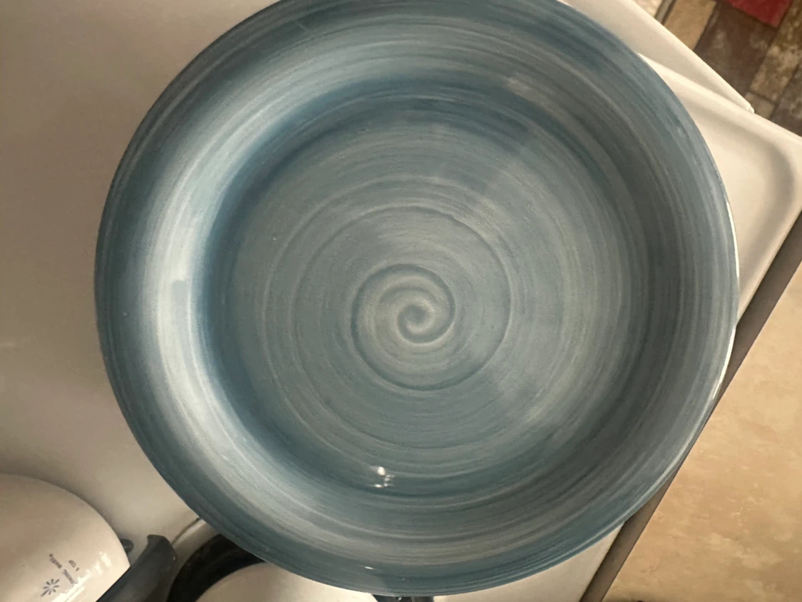 Blue Swirl Dinner Plates (Set of 4) - photo 2