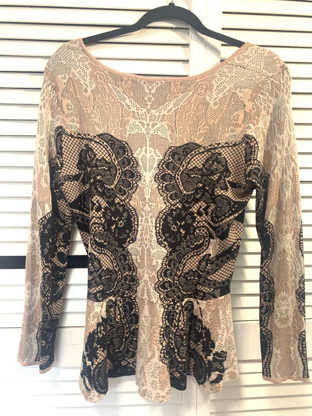 Y2K Long Sleeve Lace Detail Top - photo 3