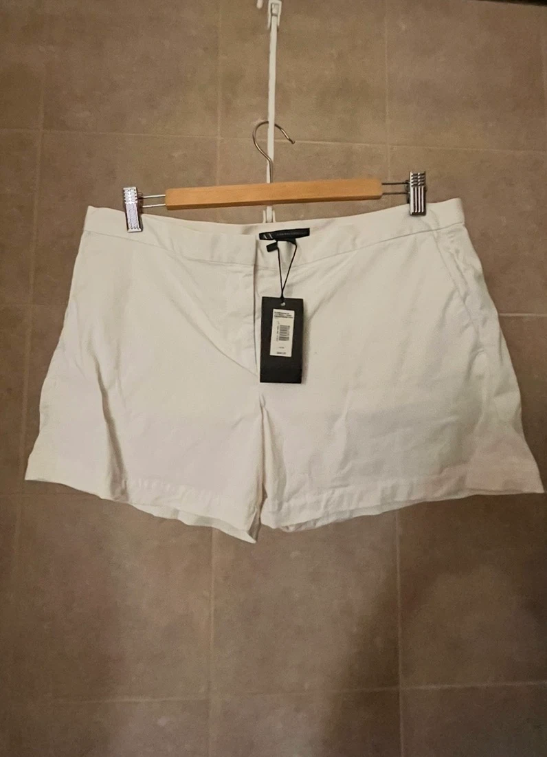 NEW AX Armani Exchange White Shorts