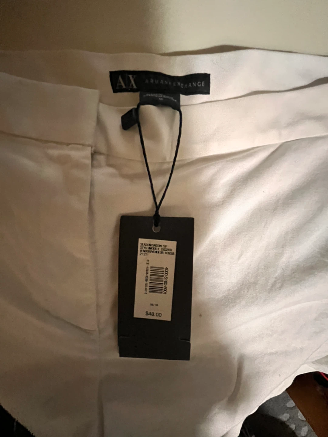 NEW AX Armani Exchange White Shorts - photo 2