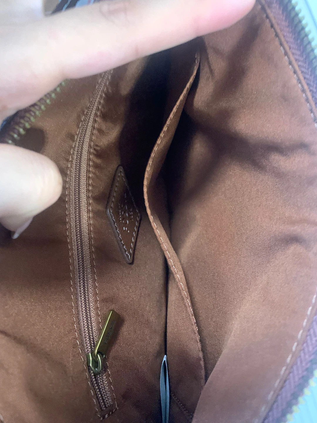 Fossil Brown Leather Crossbody Bag - photo 3