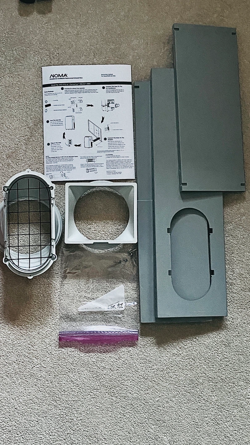 NOMA Portable Air Conditioner Window Vent Kit