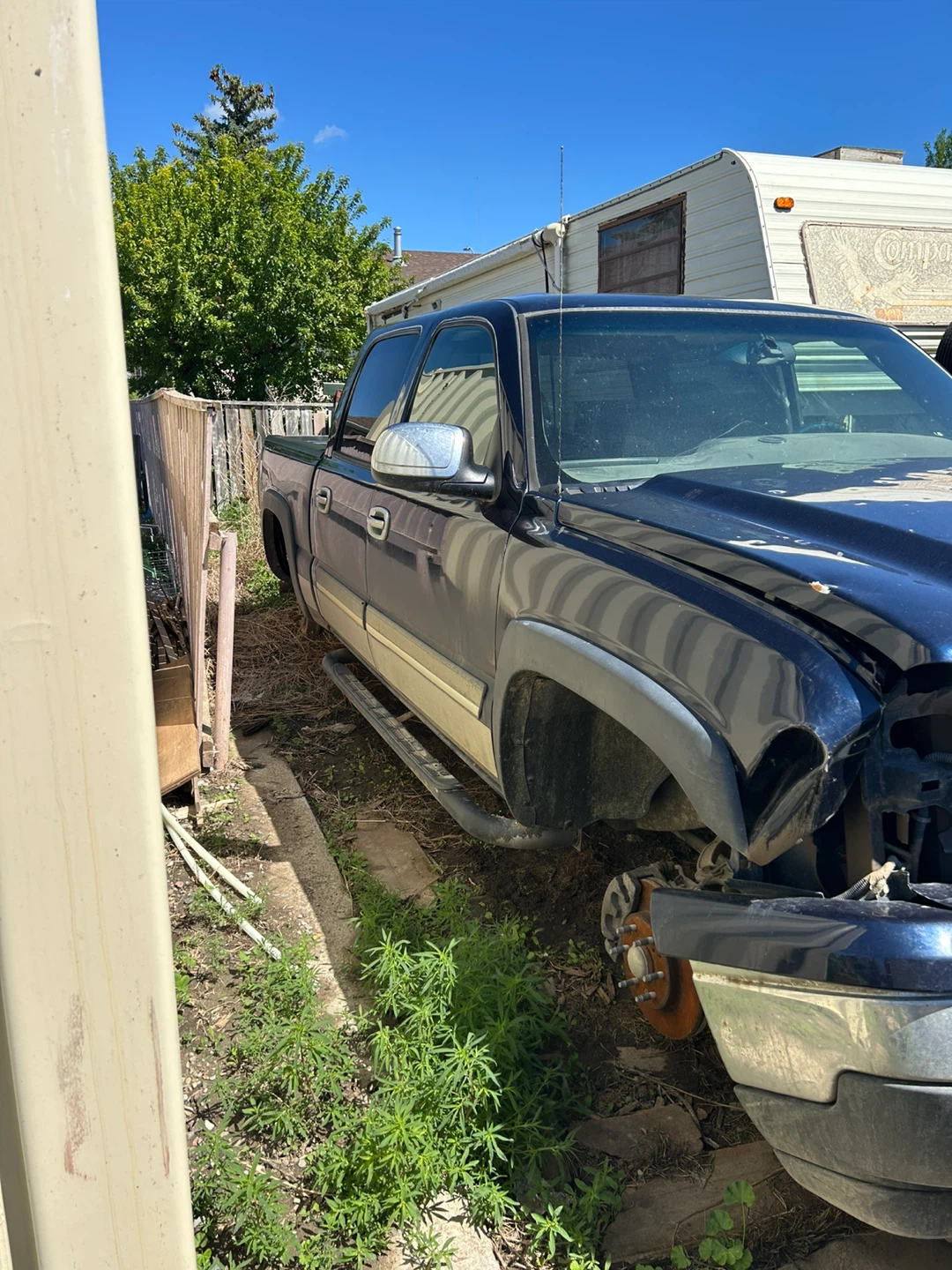 Blue Chevrolet Silverado Pickup Truck - For Parts - photo 3