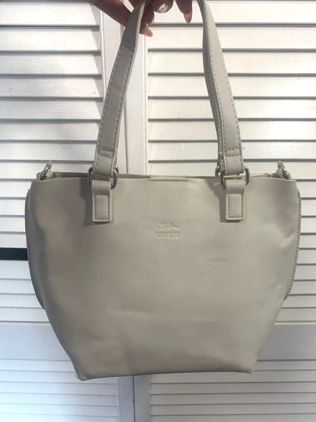 Roots 73 Light Grey Tote Bag