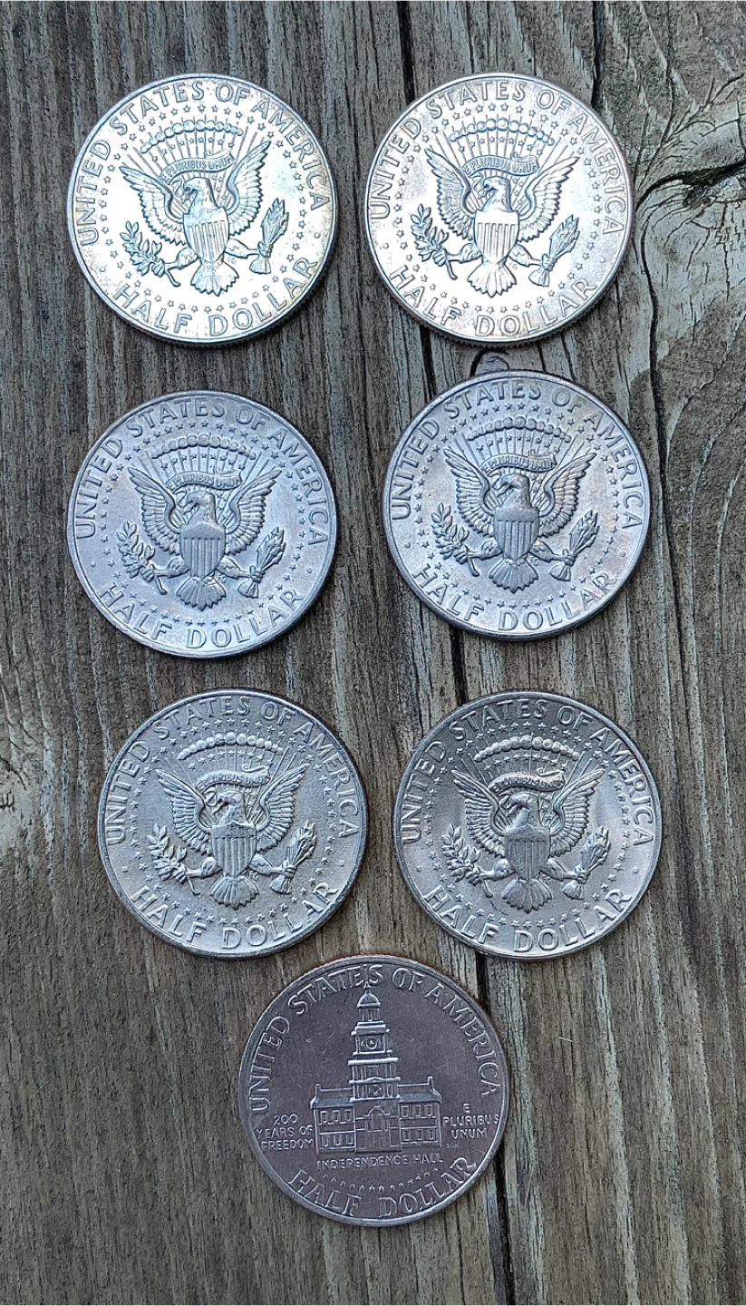 Mixed Lot of US Half Dollars and Dollars - photo 4