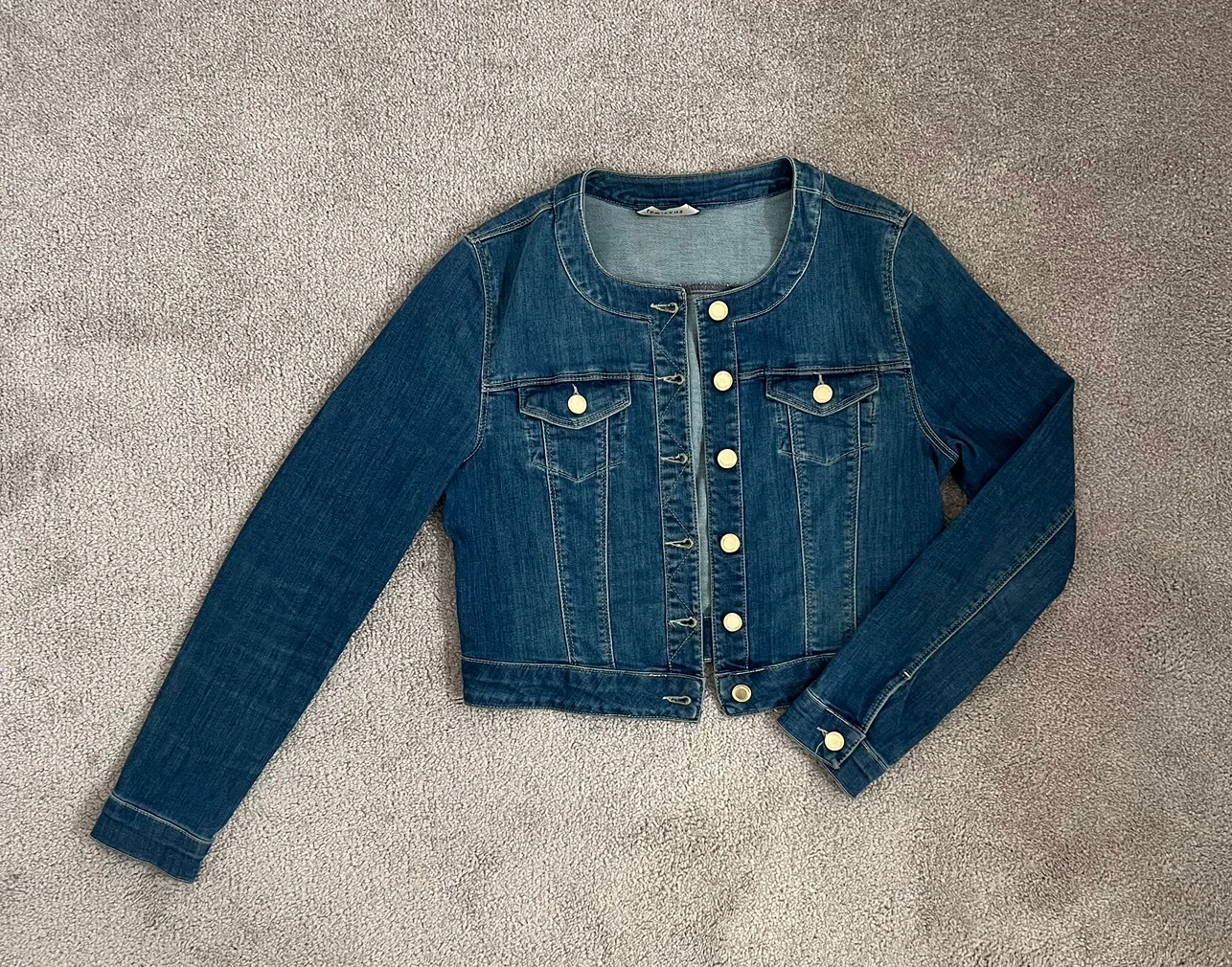 Women's Blue Denim Jacket - photo 4