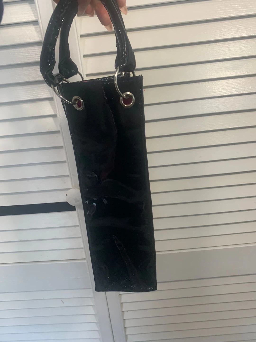 Black bottle purse