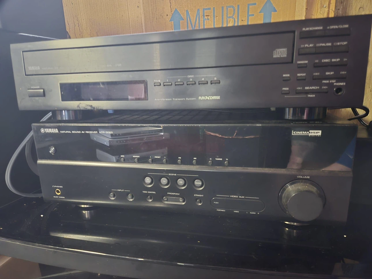 Yamaha AV Receiver HTR-3063 and CD Player