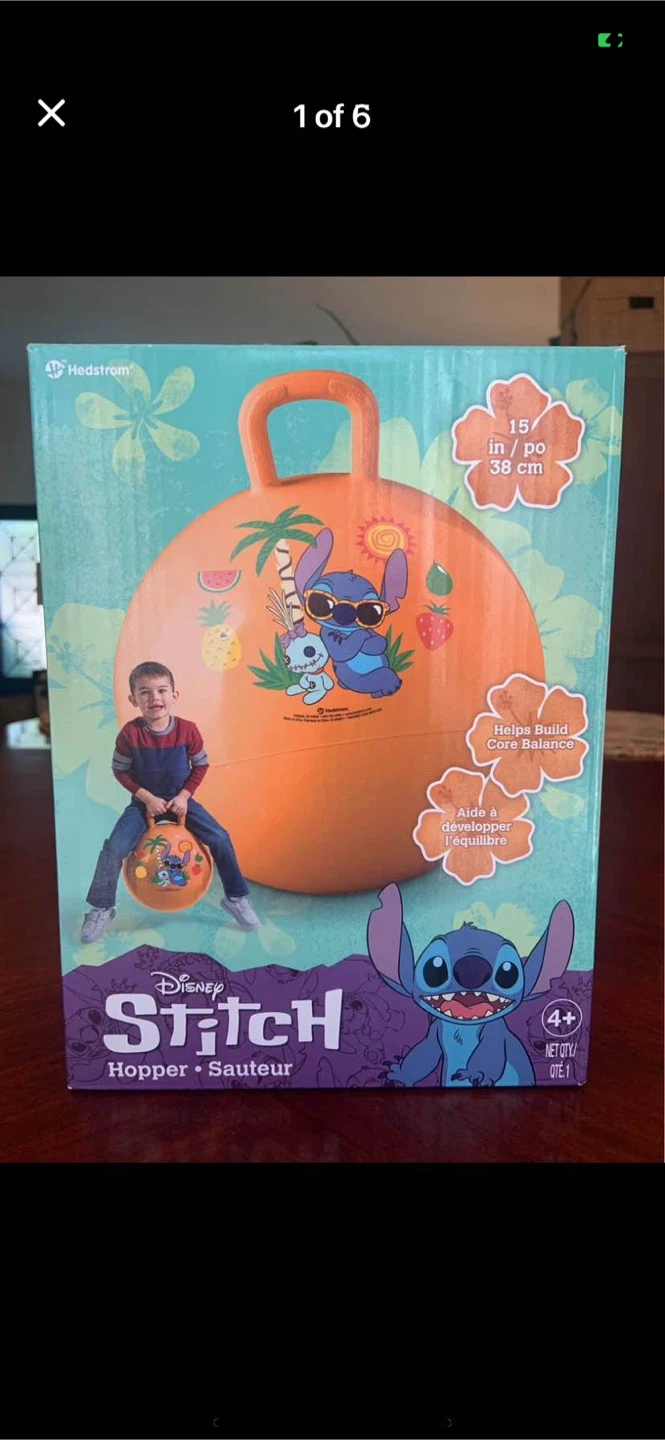 Disney Stitch Hopper Ball - 15" / 38 cm