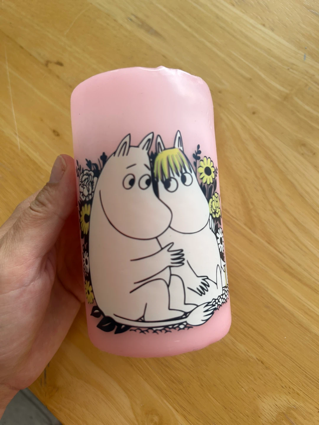 Moomin Pink Pillar Candle