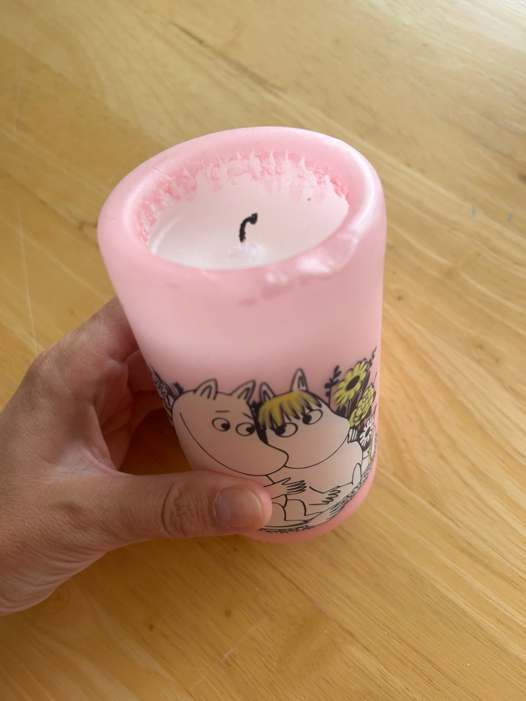 Moomin Pink Pillar Candle - photo 2