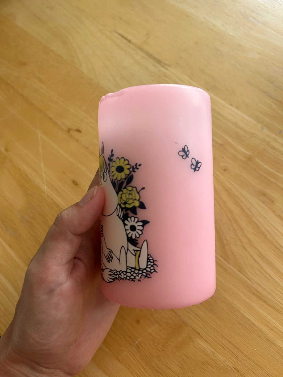 Moomin Pink Pillar Candle - photo 4