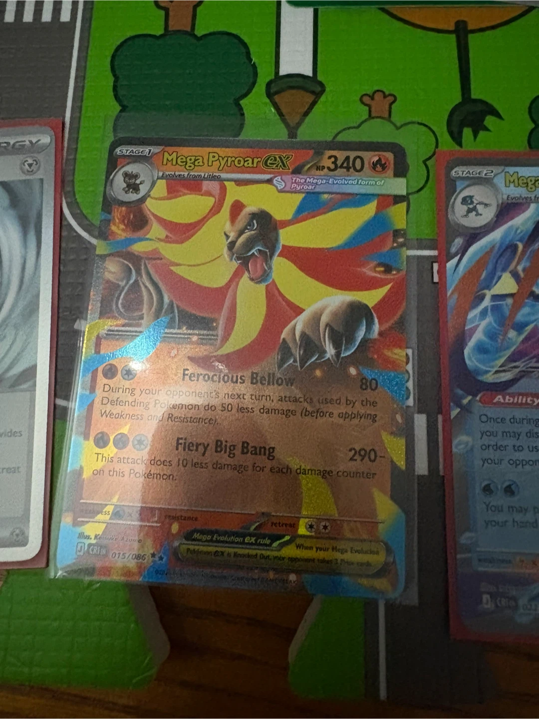 Mega Gallade EX, Mega Pyroar EX, Mega Greninja EX Pokemon Cards - photo 2