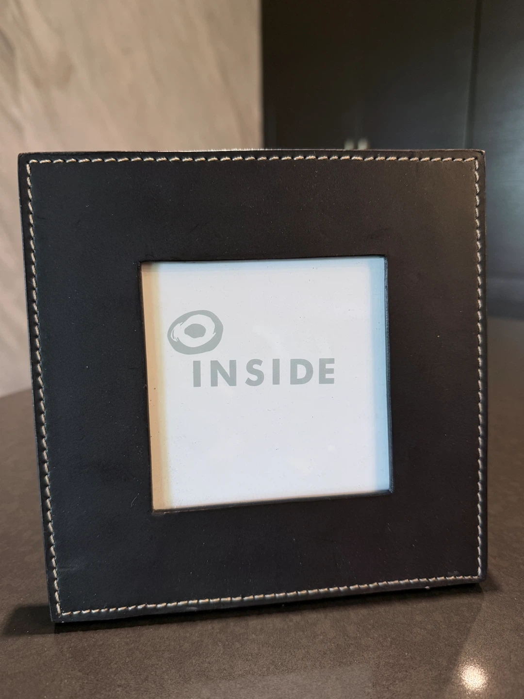 INSIDE leather Photo Frame