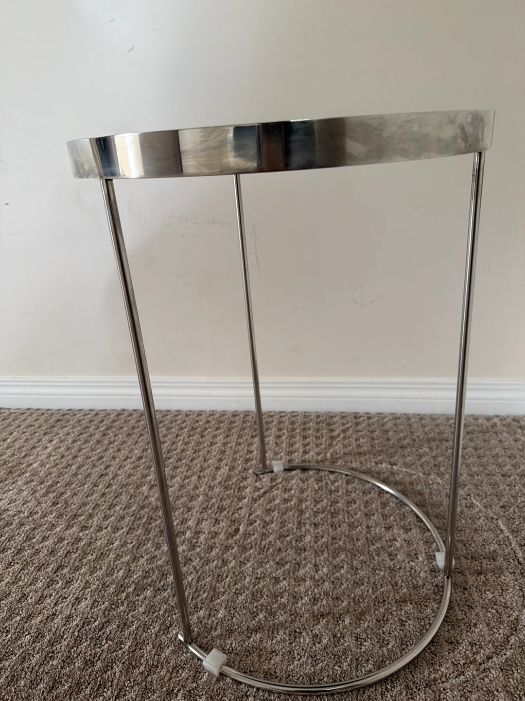 Mirrored Round Side Table - photo 4