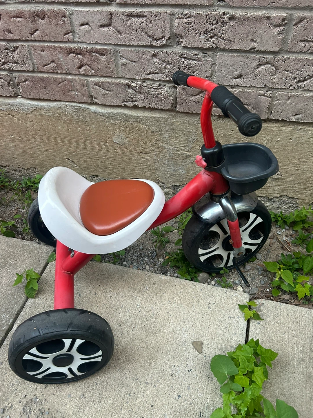 Red Toddler Tricycle with Basket