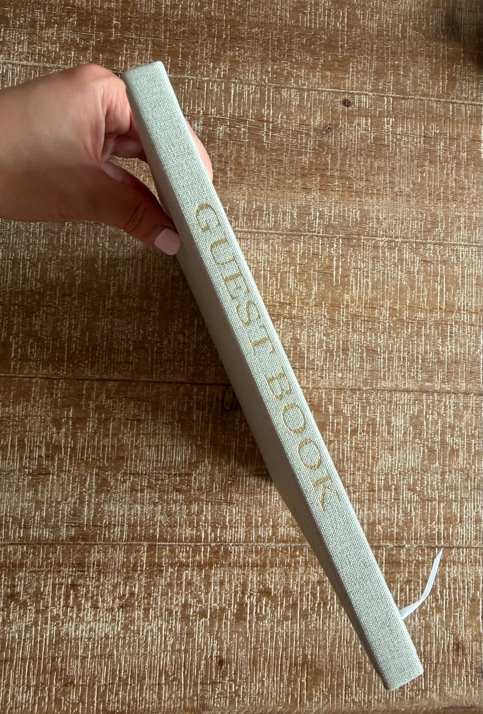 Linen Wedding Guest Book Set - photo 2