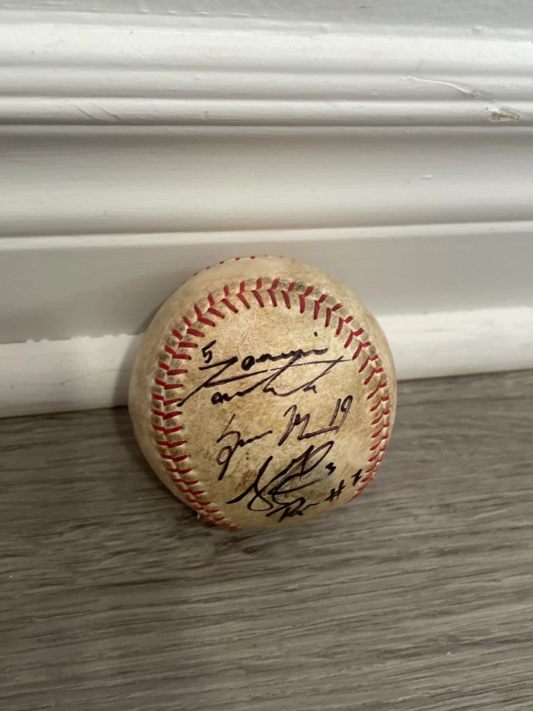 Signed baseball