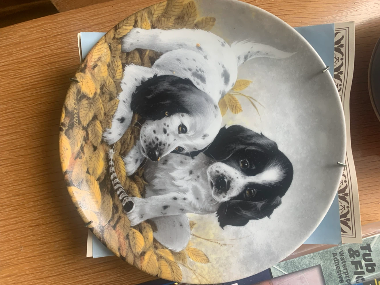 8 Decorative Puppy/Dog Plates - Field Puppies Collection - photo 2