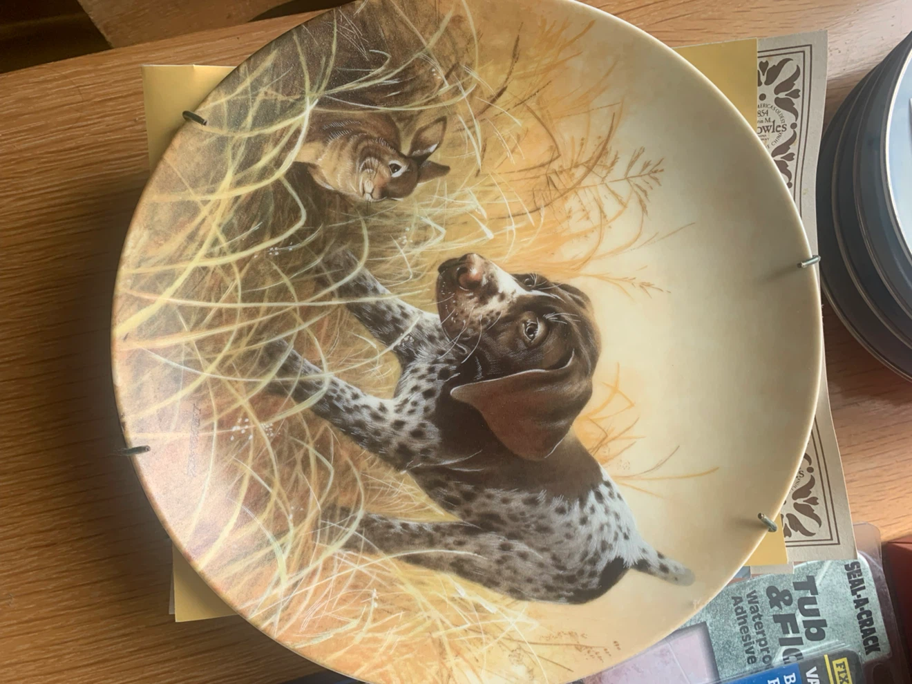8 Decorative Puppy/Dog Plates - Field Puppies Collection - photo 3