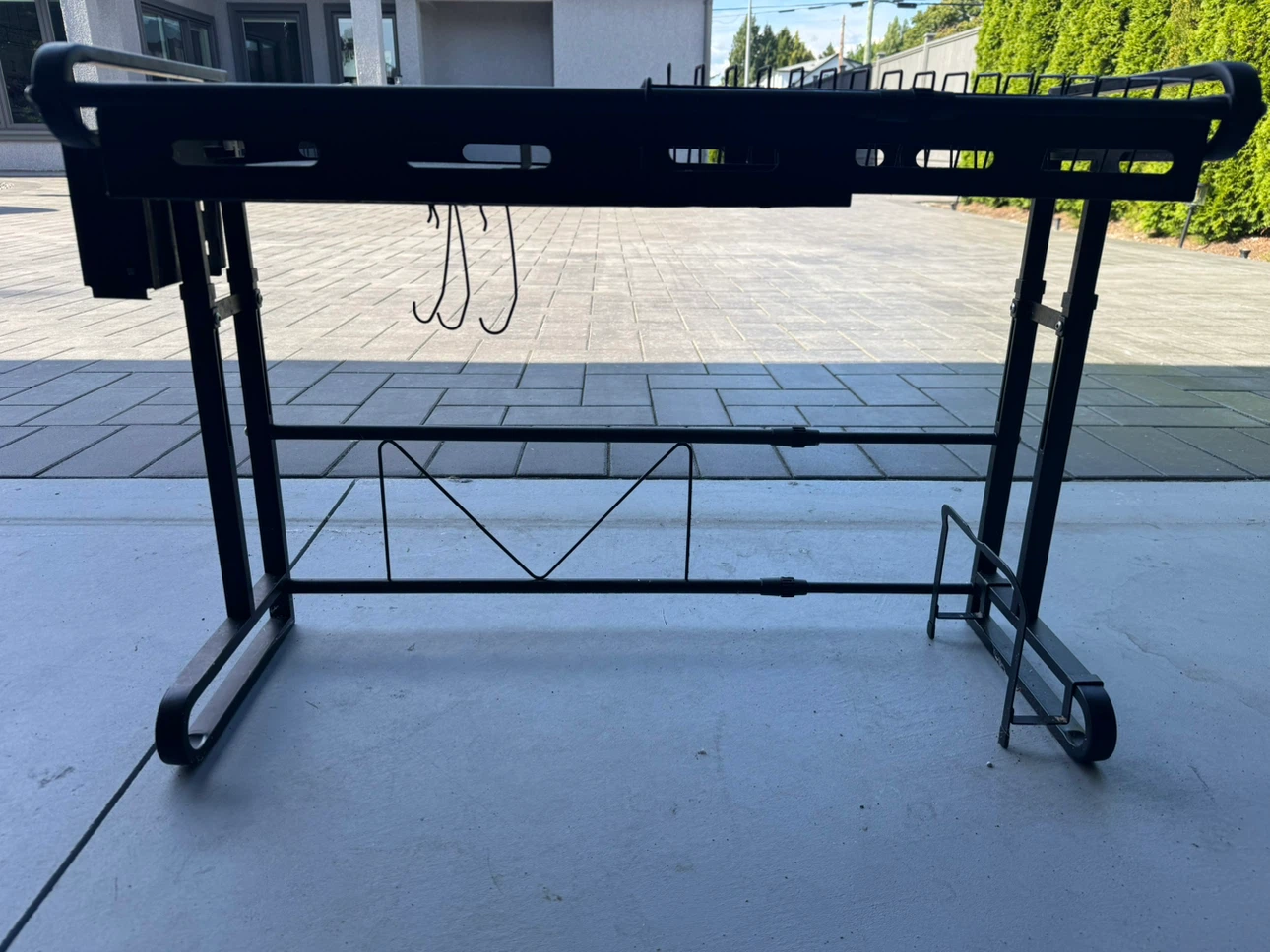 Black Metal Dish Rack Drying Shelf