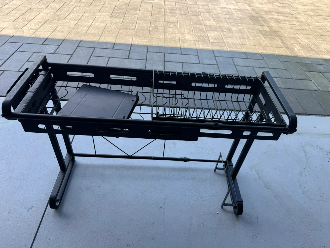 Black Metal Dish Rack Drying Shelf - photo 2