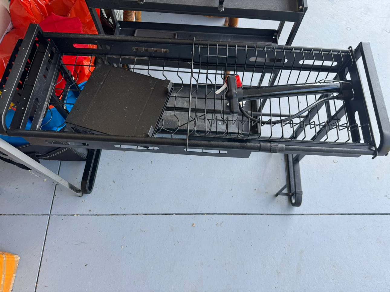Black Metal Dish Rack Drying Shelf - photo 4