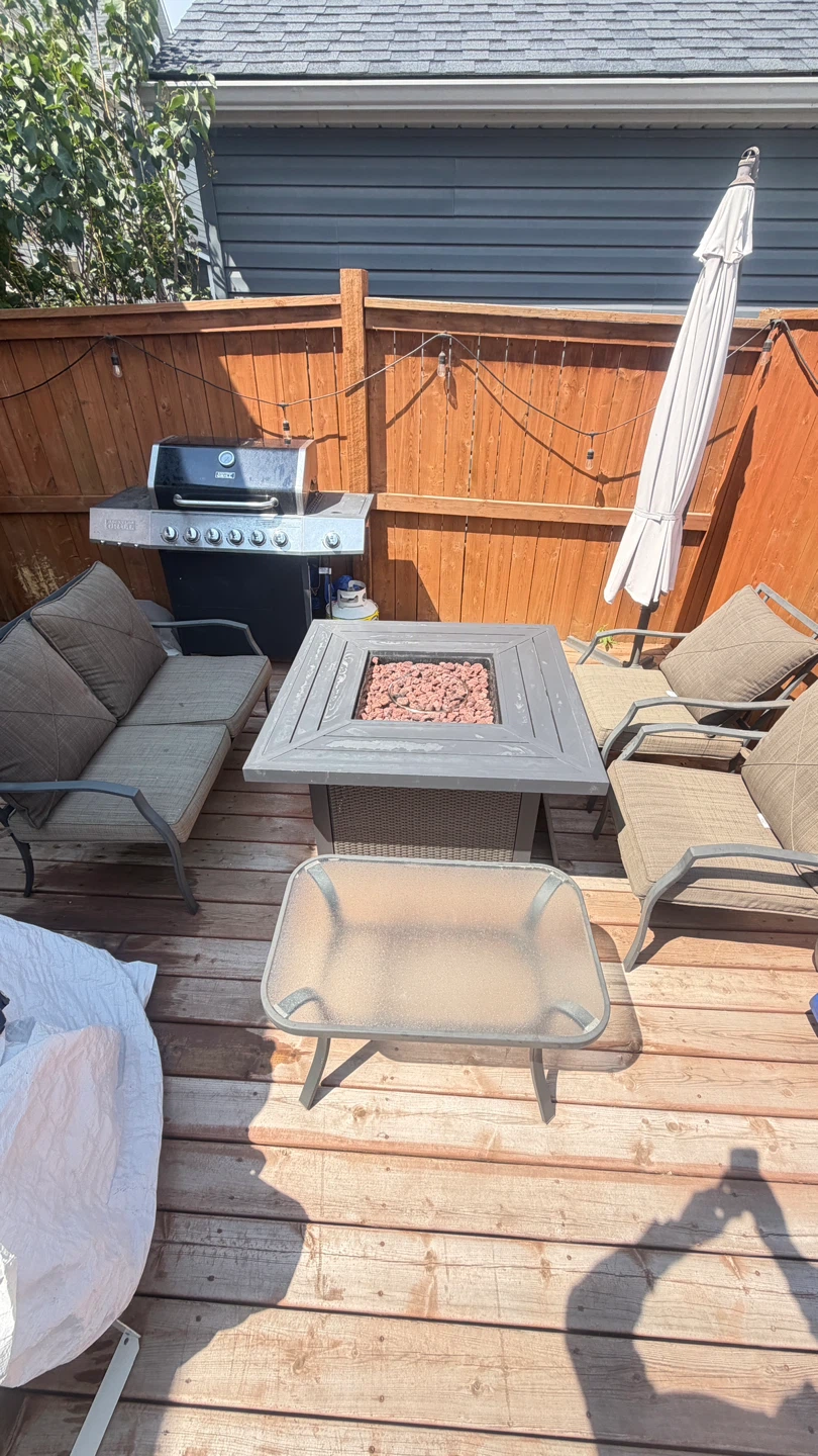 Square Fire Pit Table
