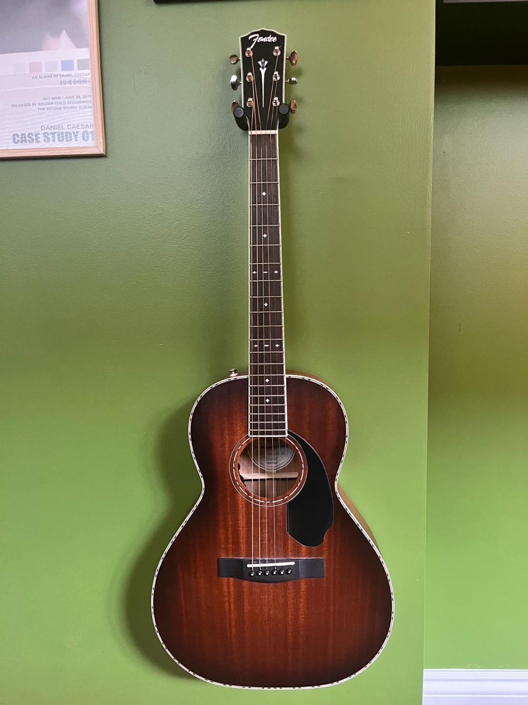 Fender Paramount PS-220E Parlor Acoustic-Electric with a Case