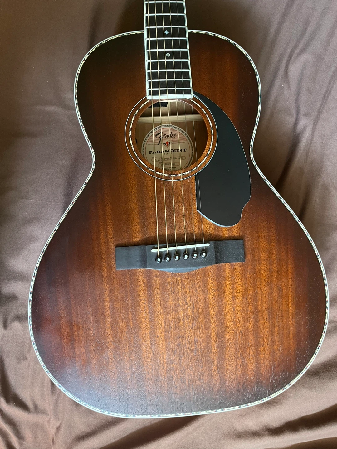 Fender Paramount PS-220E Parlor Acoustic-Electric with a Case - photo 5