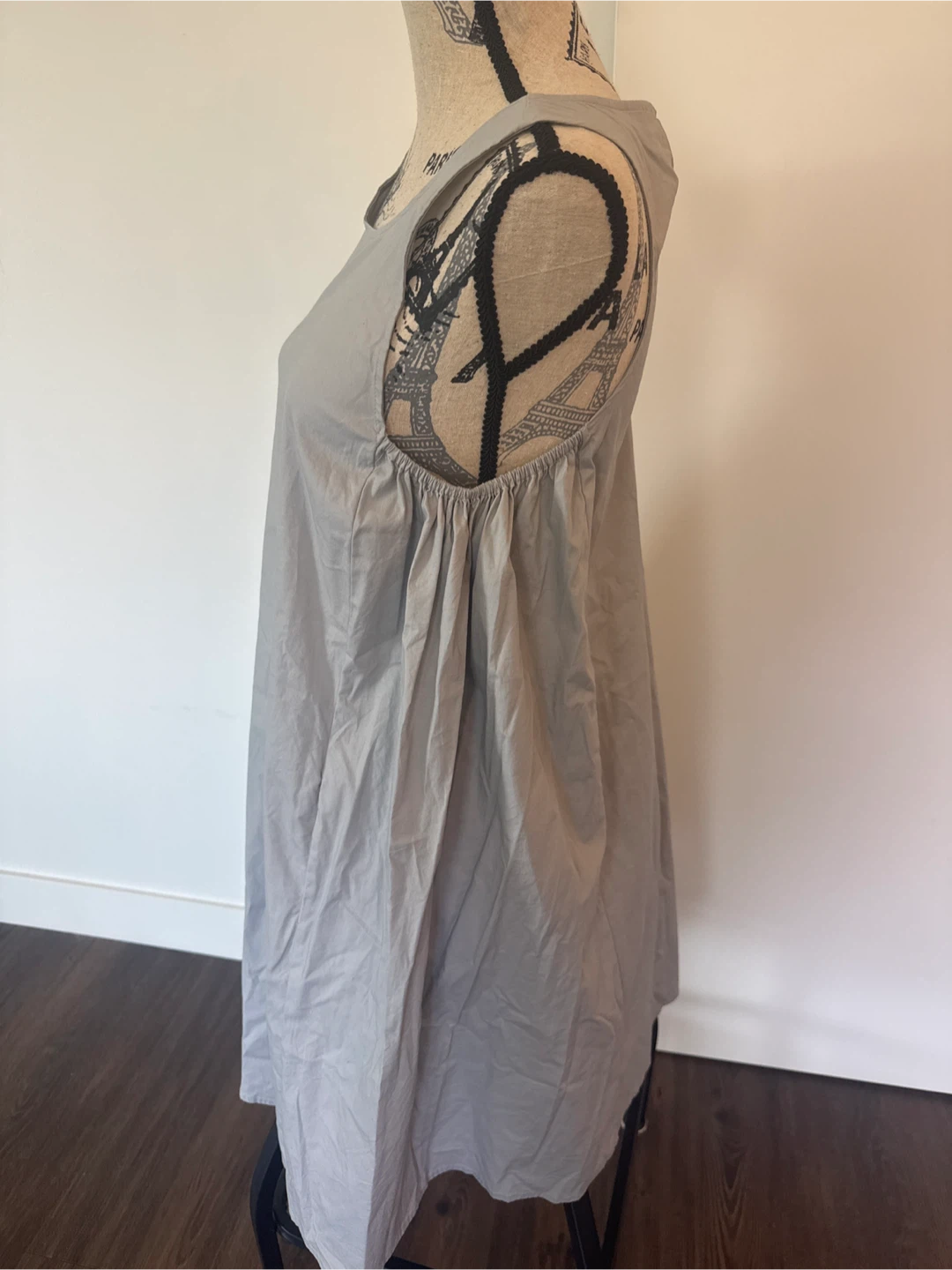 Prologue Gray Sleeveless Dress. Cotton/spandex - photo 3