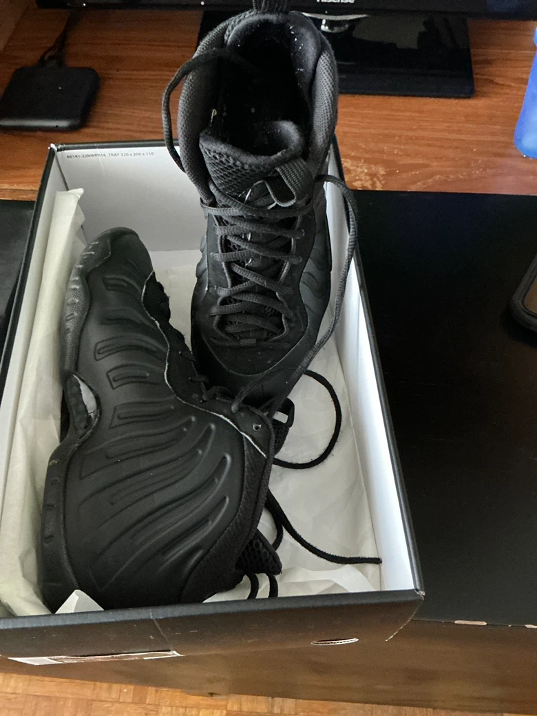 Nike Little Posite One (GS) Black Shoes