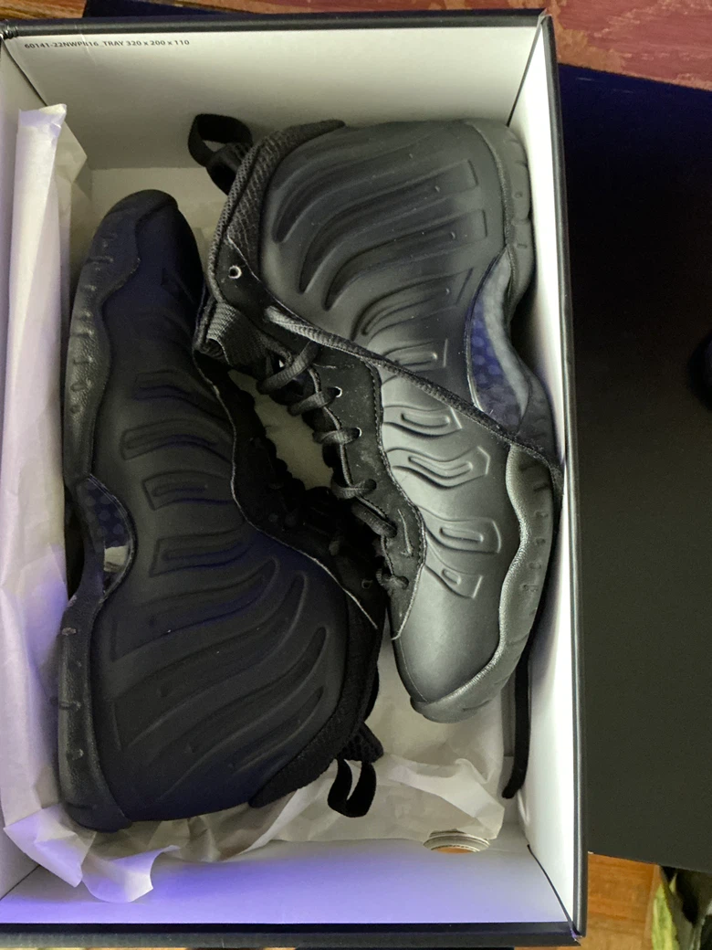 Nike Little Posite One (GS) Black Shoes - photo 2