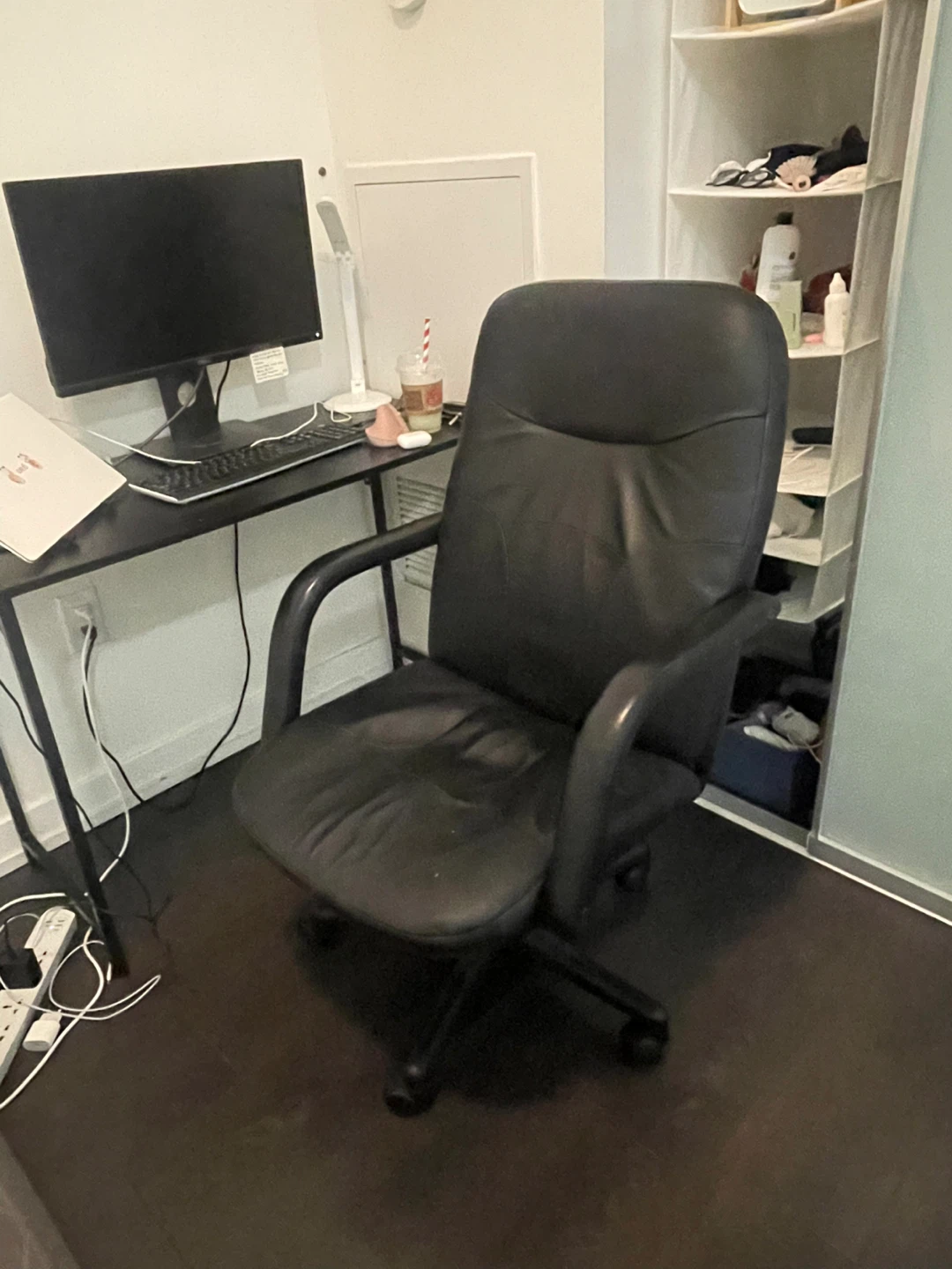 Black Leather Office Chair