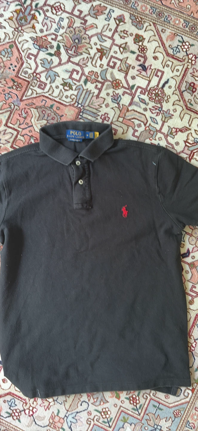 Polo Ralph Lauren Custom Slim Fit Black Polo Shirt