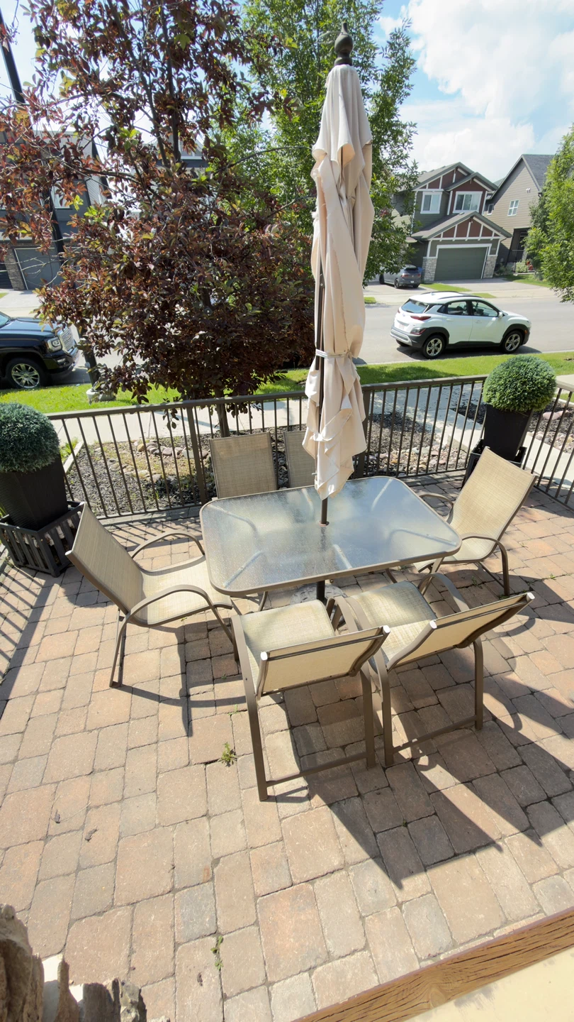 Patio Dining Set with Table and 4 Chairs