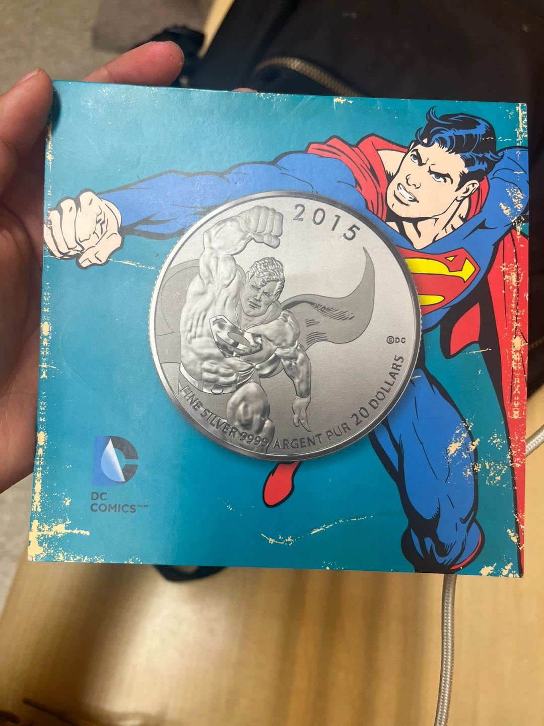 2015 Royal Canadian Mint Superman Fine Silver Coin