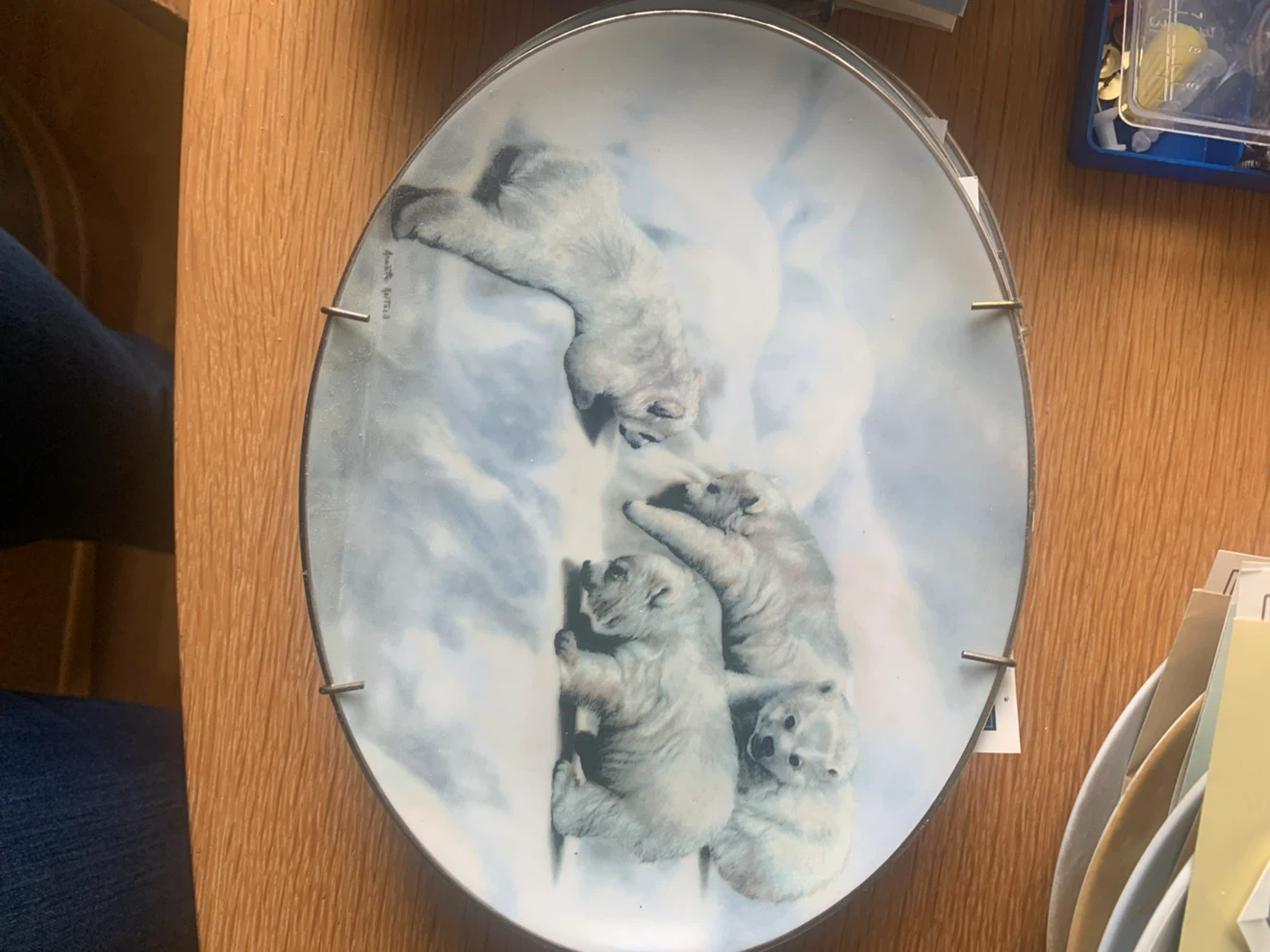 Polar Bear Cub “Polar Pals” Collector Plate by Annette Hatzell - photo 5