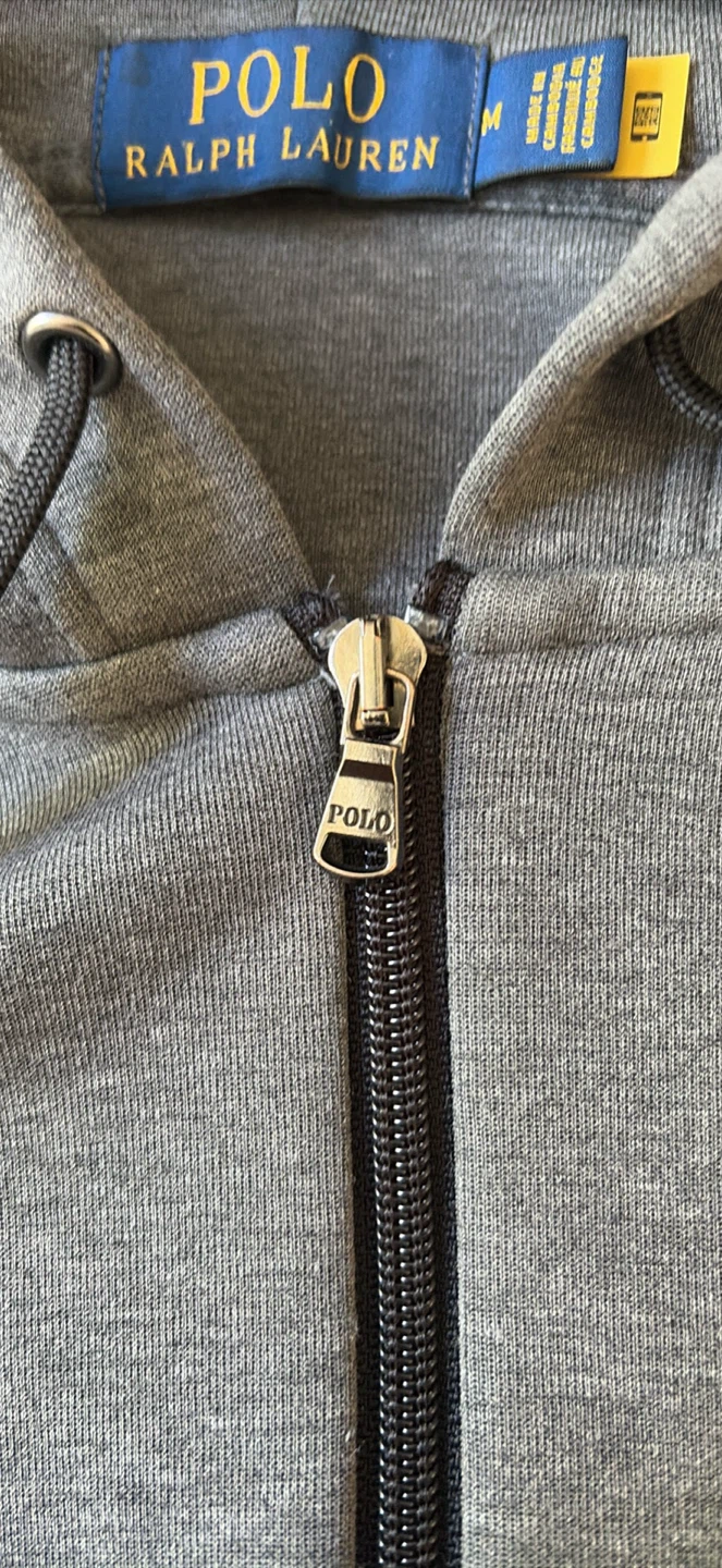Polo Ralph Lauren Grey Zip-Up Hoodie - photo 3